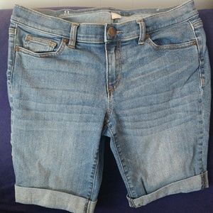 Loft Cuffed Bermuda Shorts